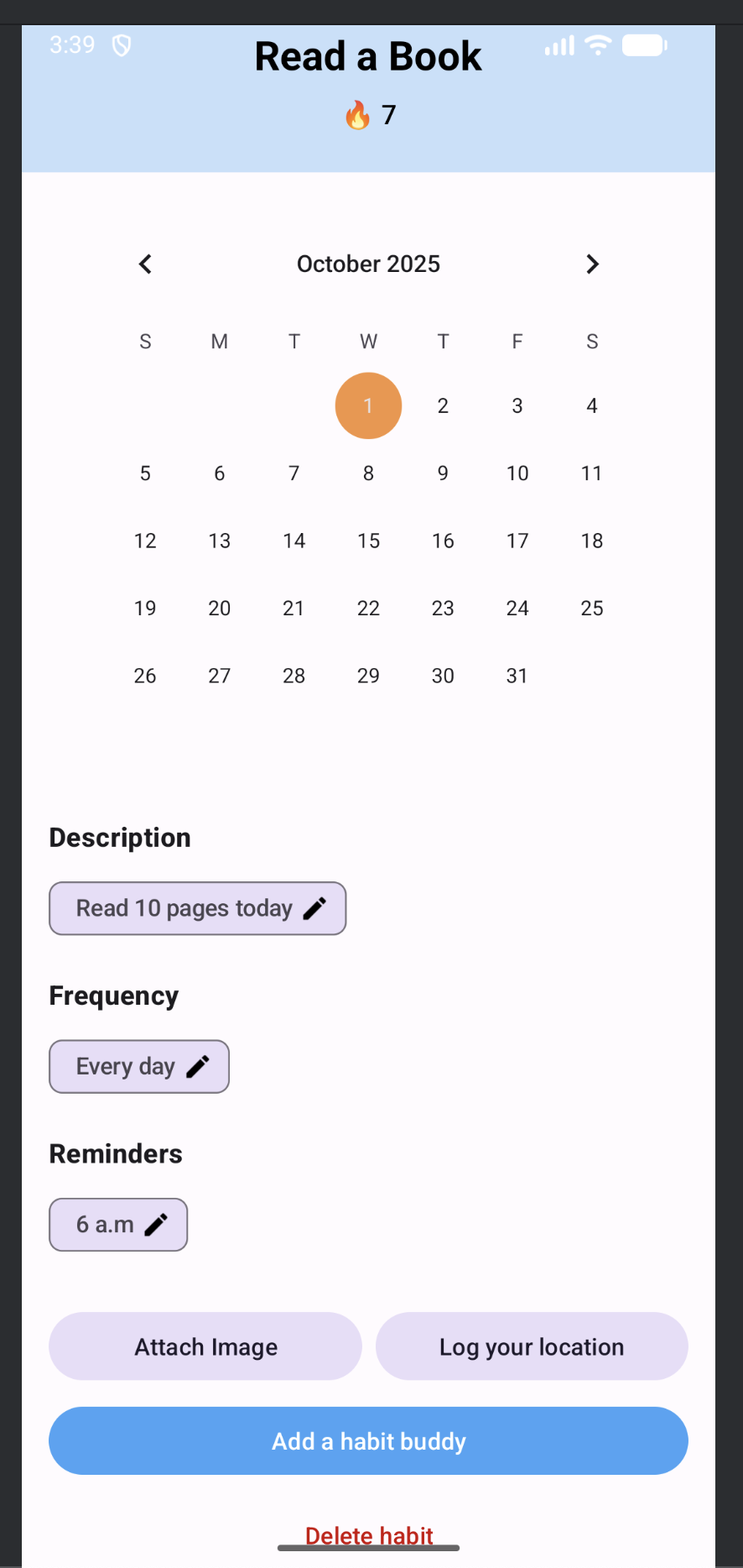 HabitLink screenshot 1