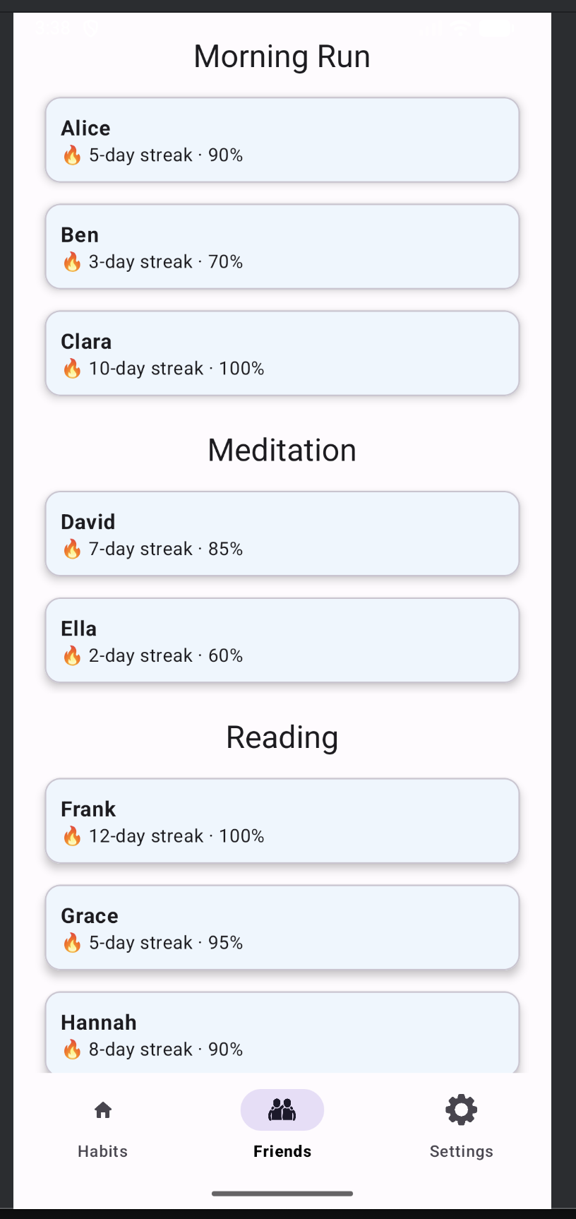 HabitLink screenshot 2
